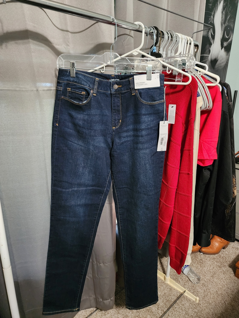 Claiborne Dark Blue Skinny Stretch Jeans